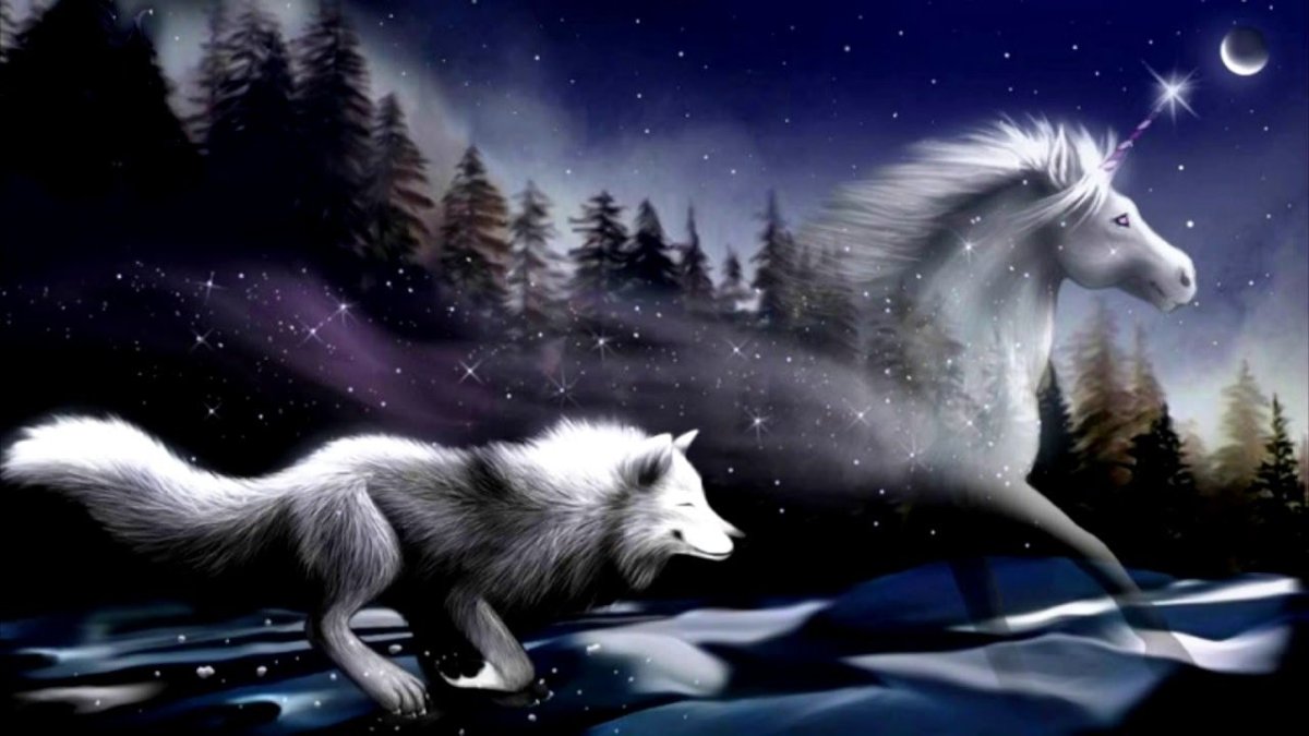 Волк Единорог