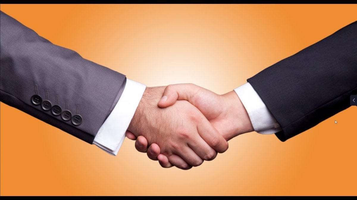 Рукопожатие фон