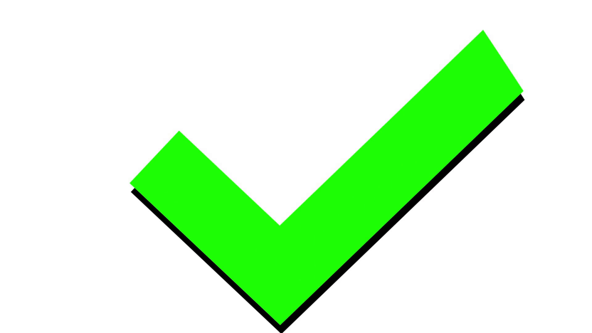 Зеленая галочка