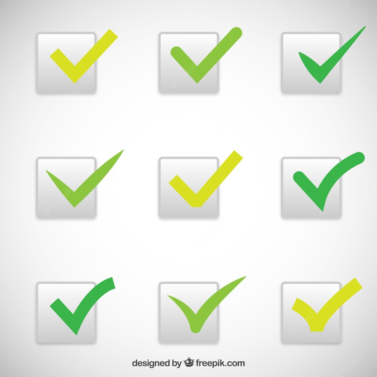 Много галочек