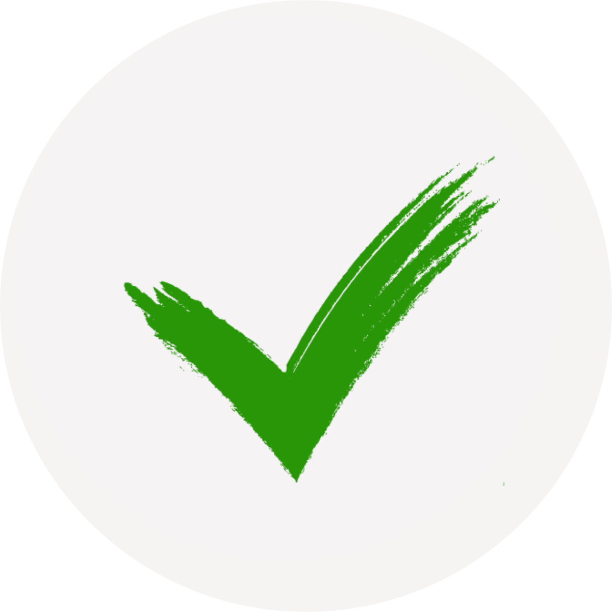 Галочка салатового цвета