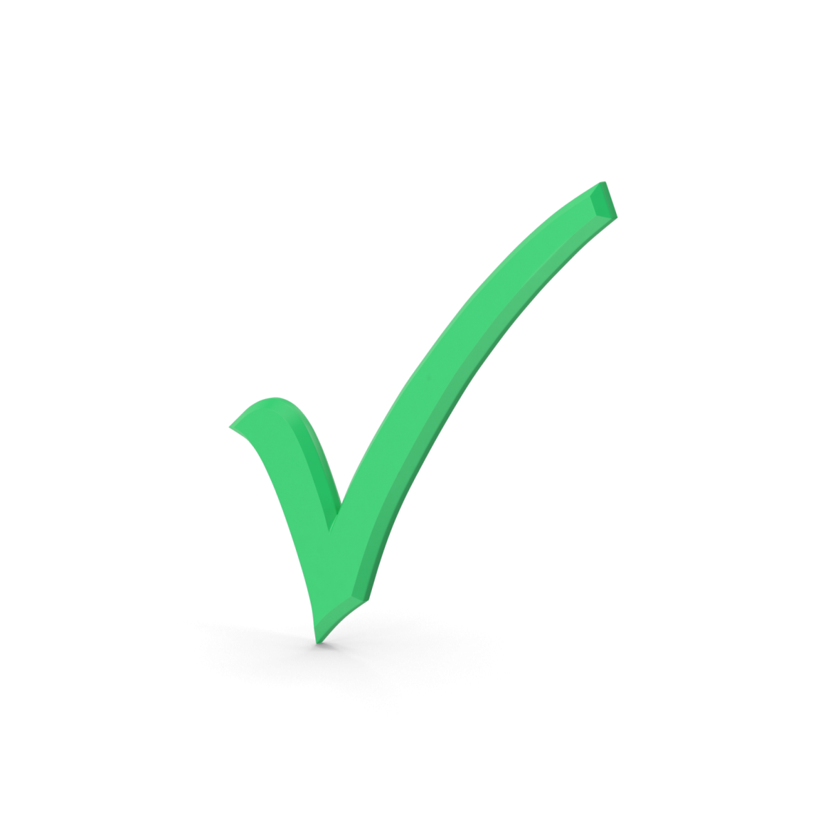 Зеленая галочка в кружке без фона