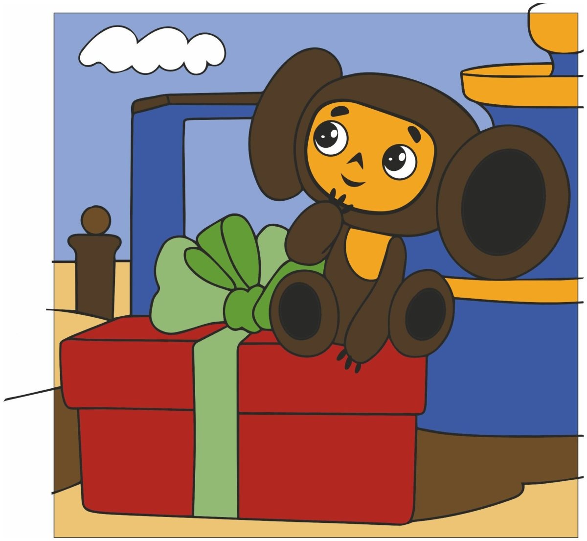 Герои мультфильма Чебурашка