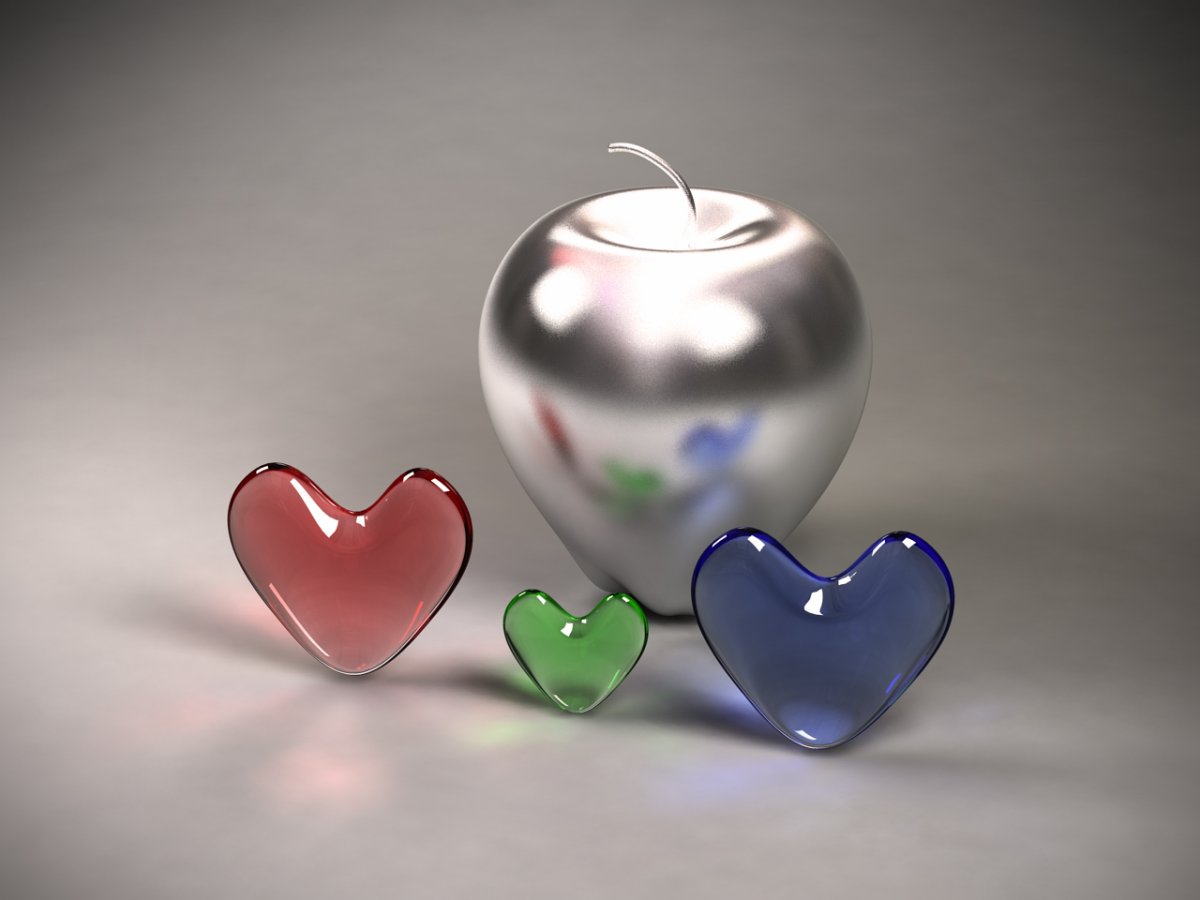 Сердце на сером фоне