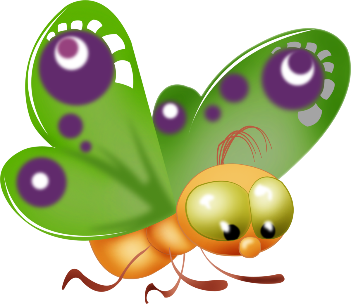 Бабочки картинки для детей мультяшные