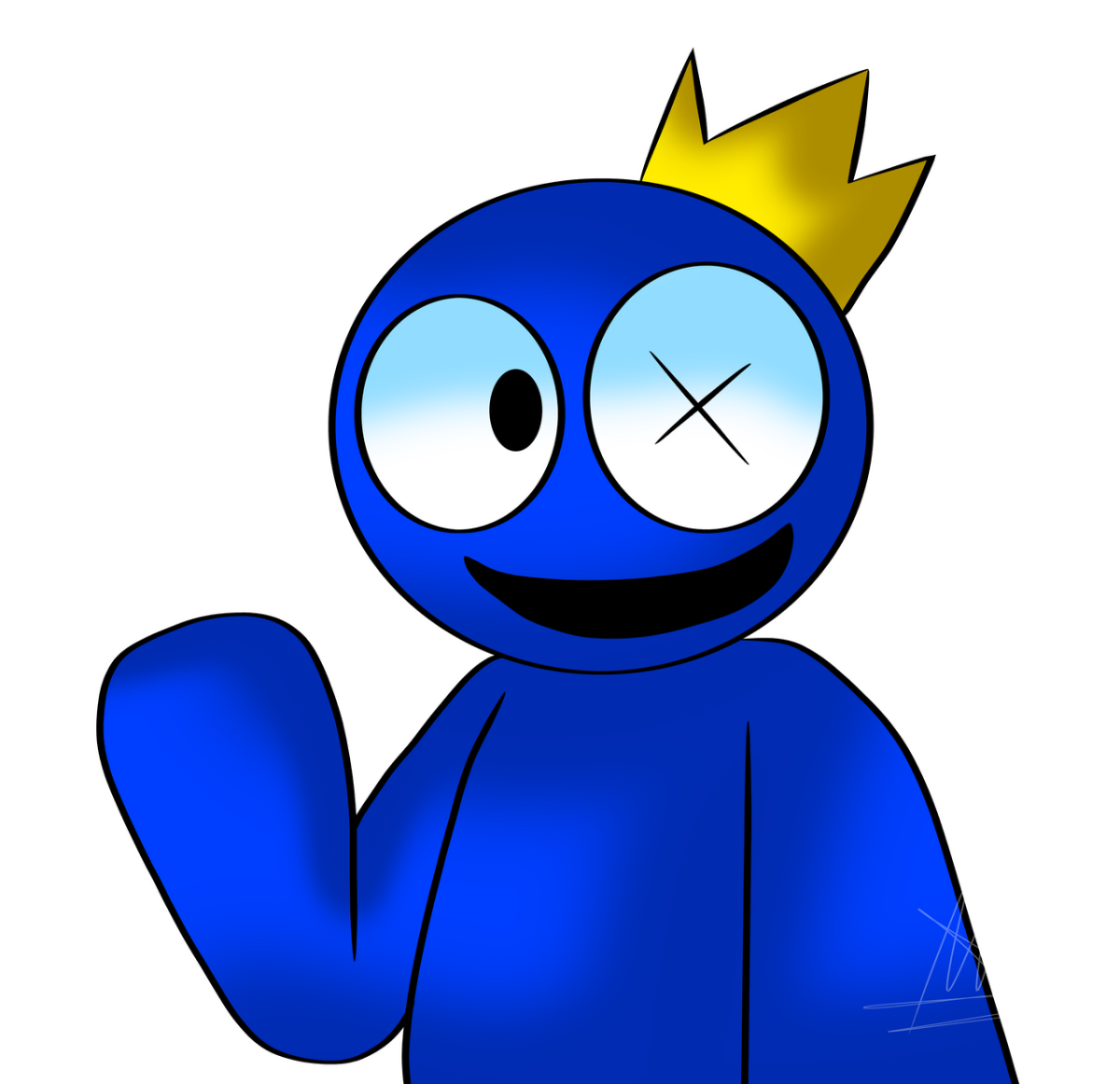 Радужные друзья синий