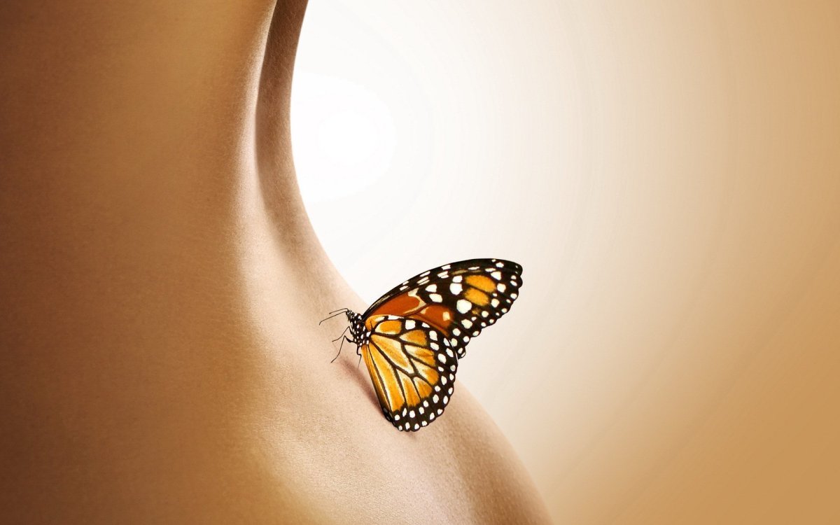 Красивый изгиб тела