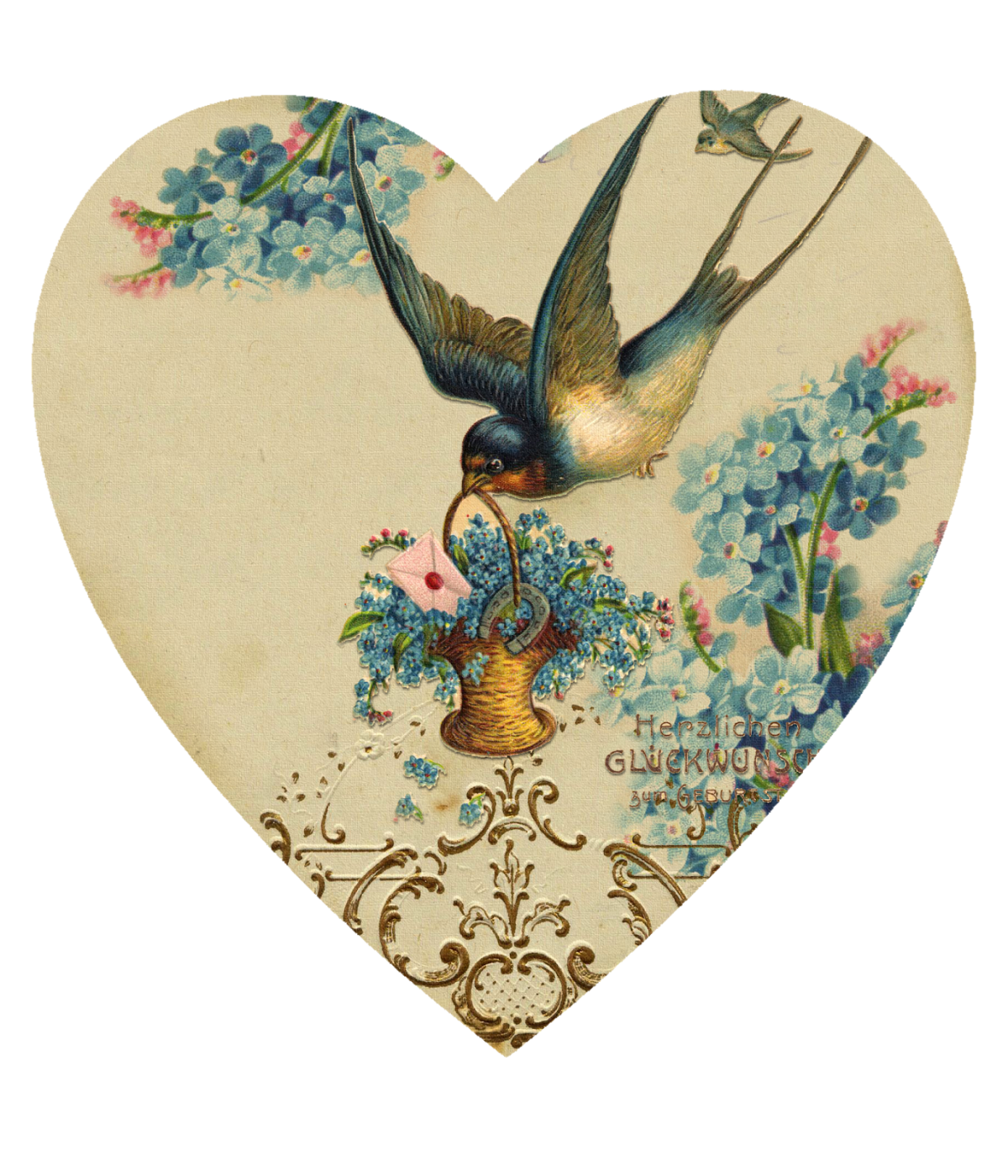 Винтажные сердечки