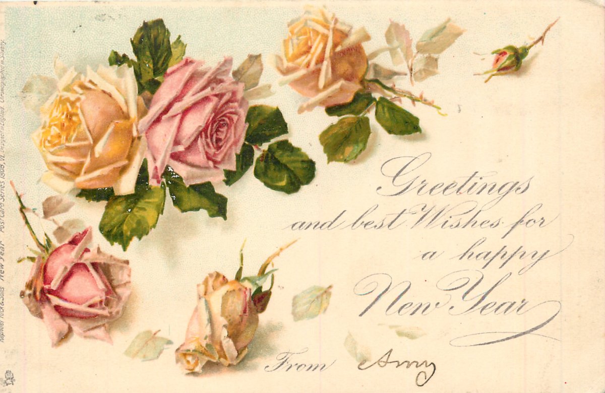 Винтажные марки с цветами