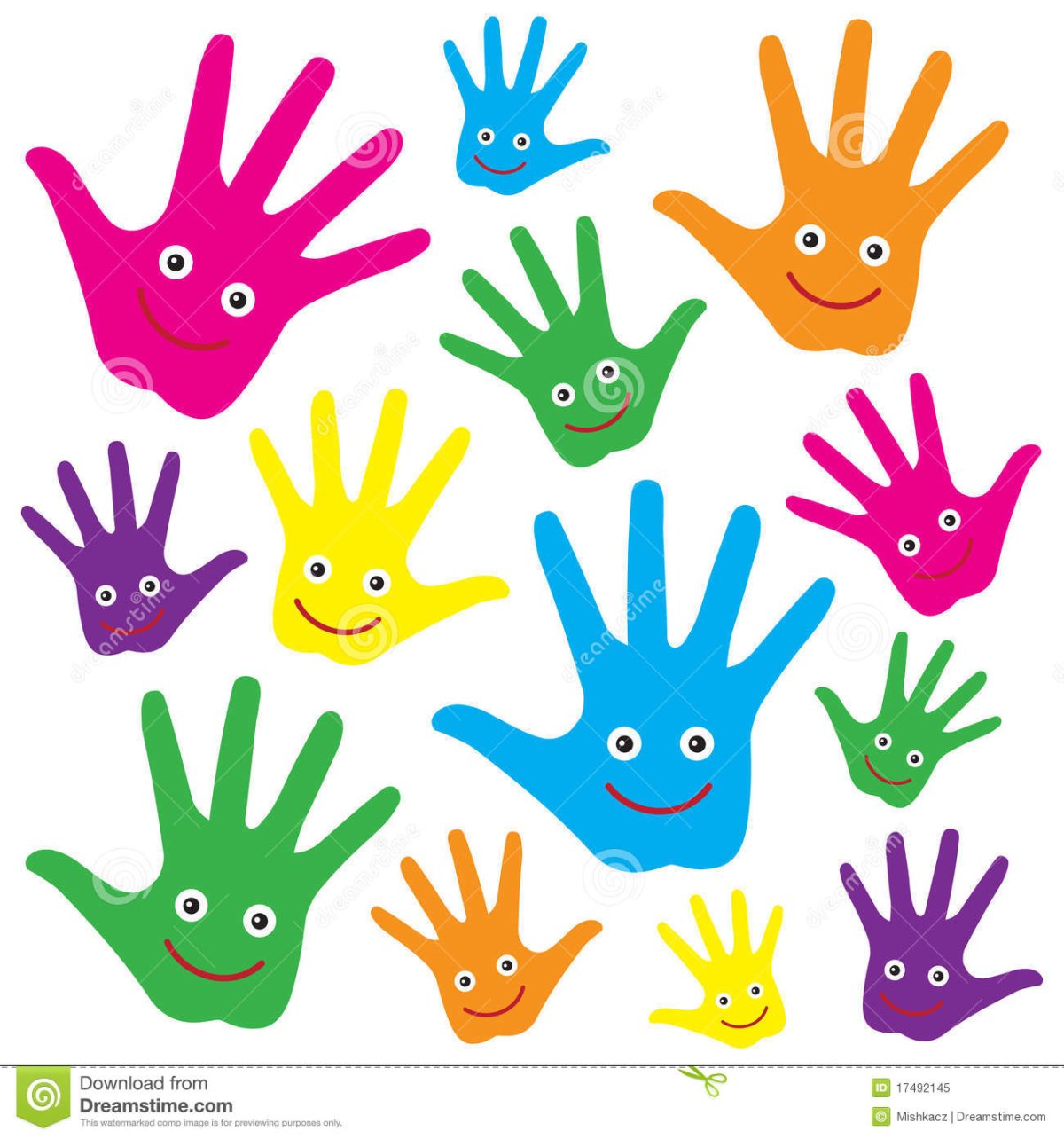 Разноцветные ладошки