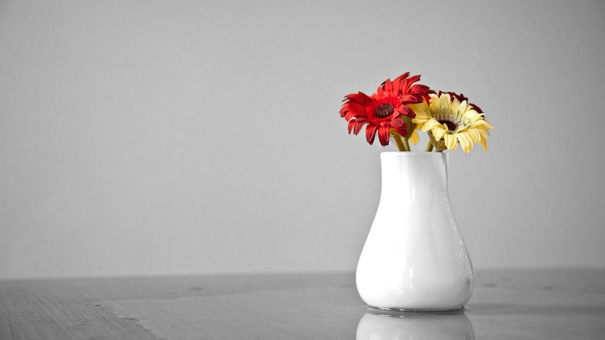 Цветы в вазе фон