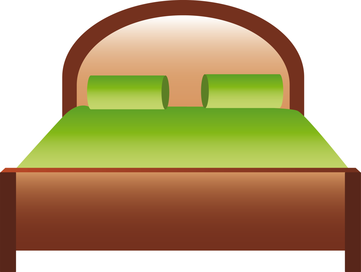 Кровать на прозрачном фоне