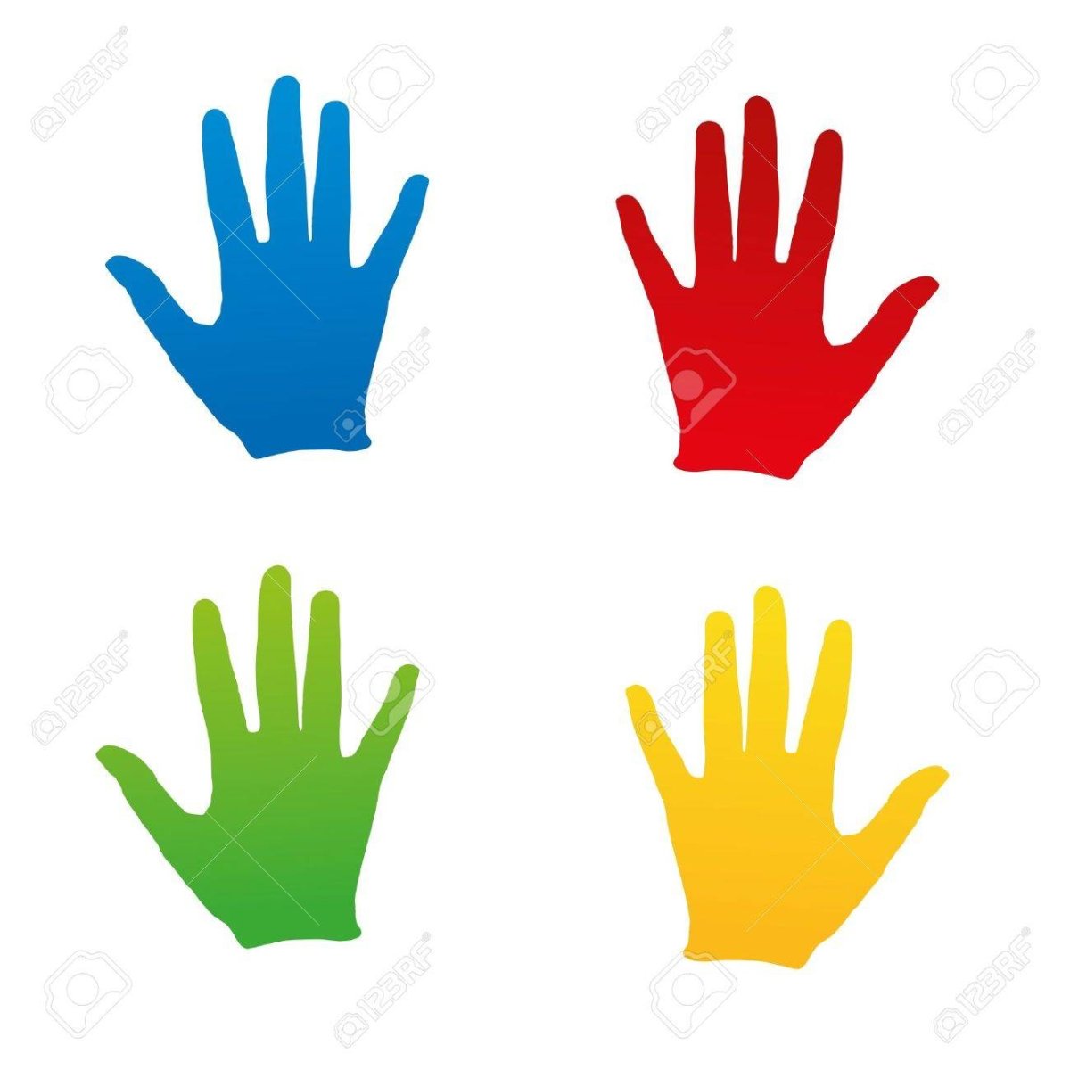 Ладонь ребенка и взрослого картинка шаблон