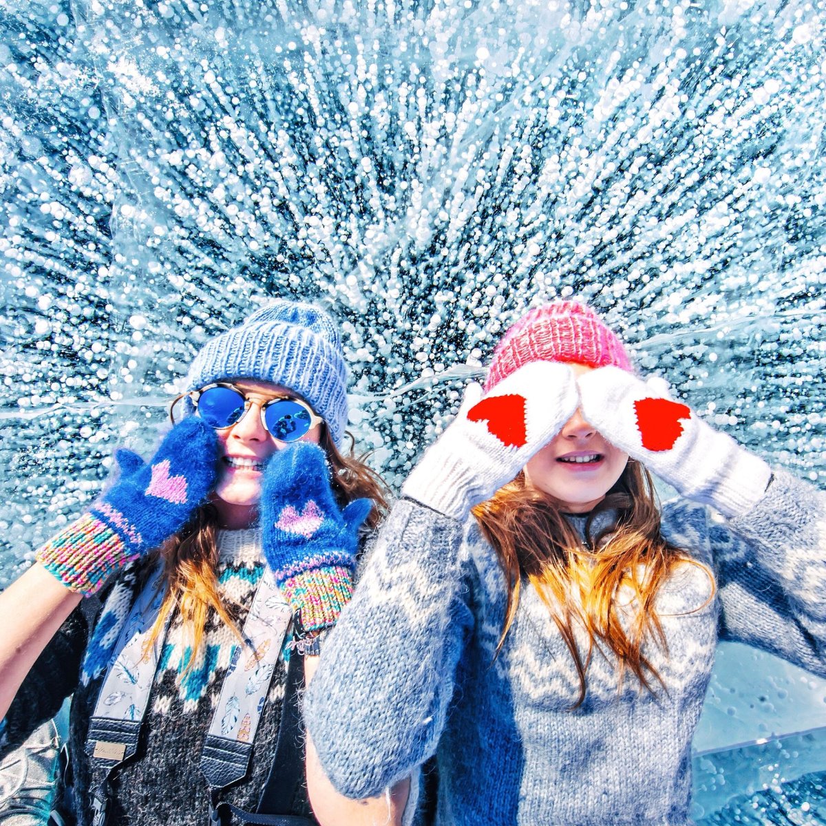 Фотосессия на зимнем Байкале