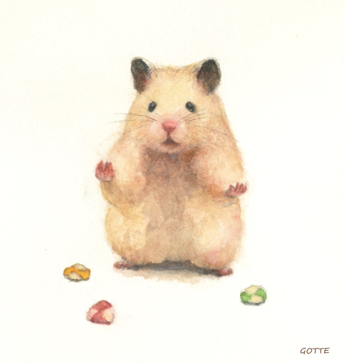 Милые зарисовки хомячок
