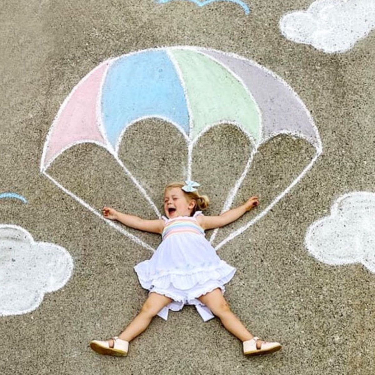 Идеи рисунков на асфальте для детей