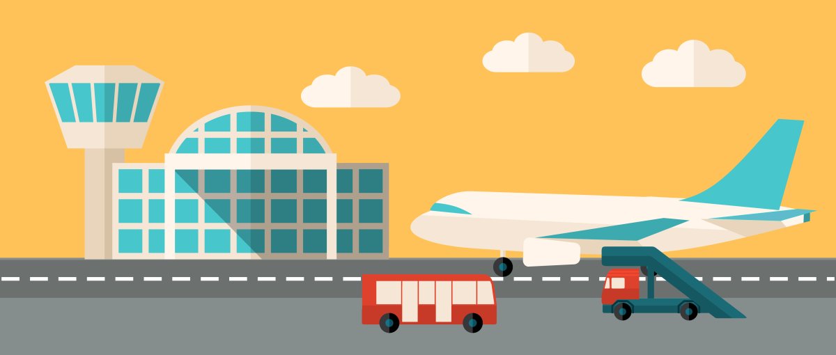 Аэропорт иллюстрация