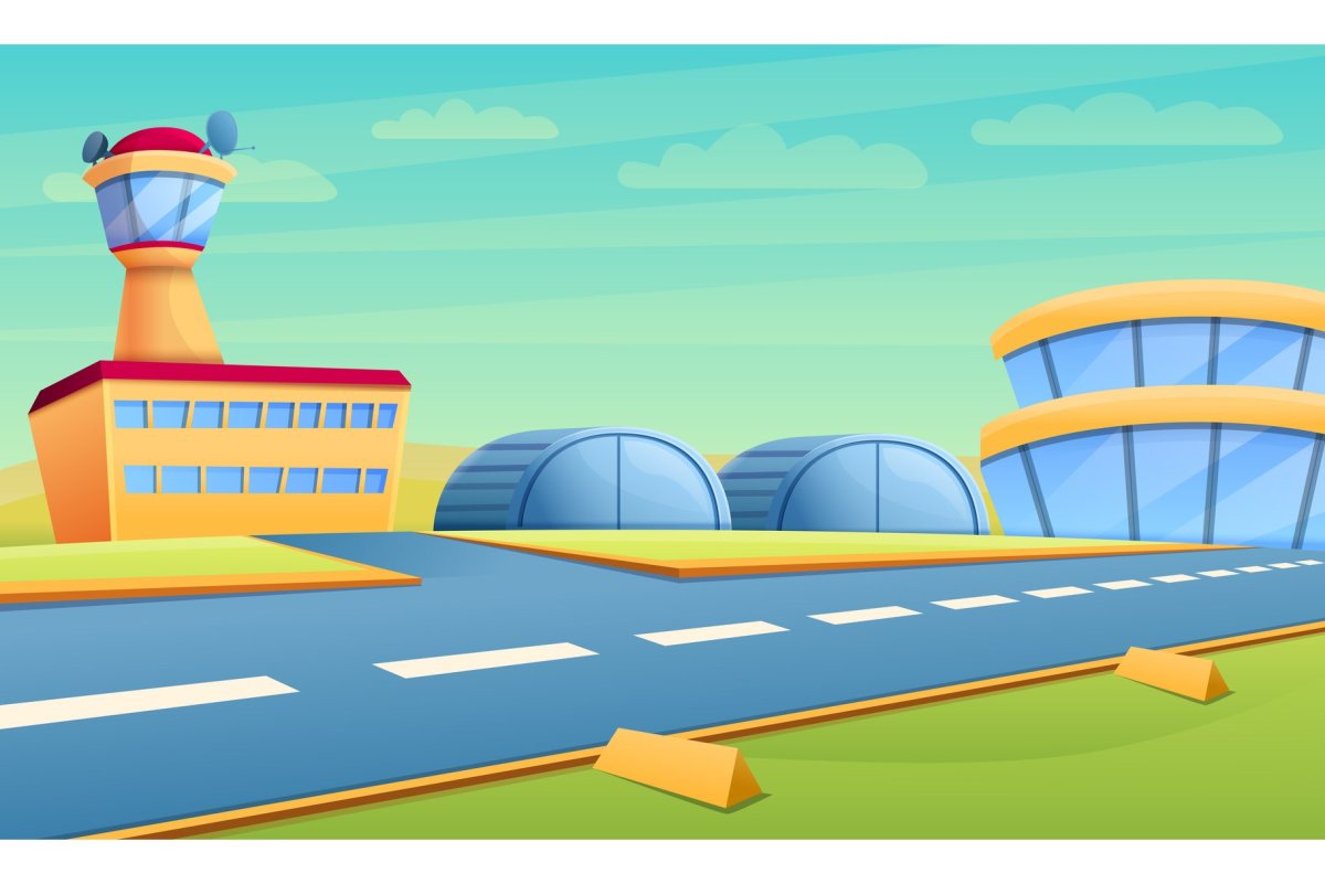 Фон аэропорт для детей