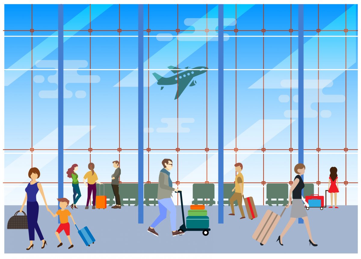 Иллюстрация на тему аэропорт