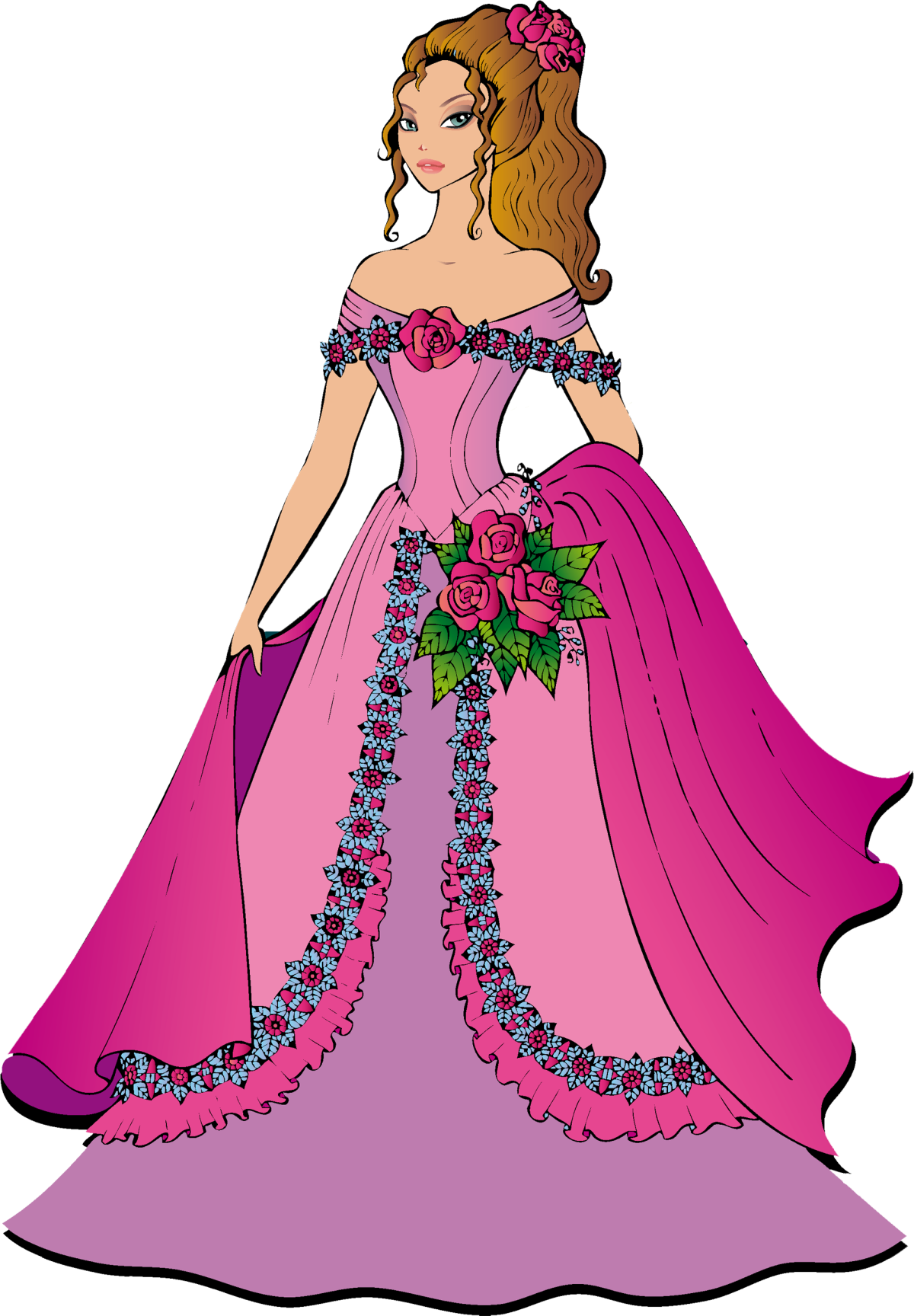 Красивые платья принцесс