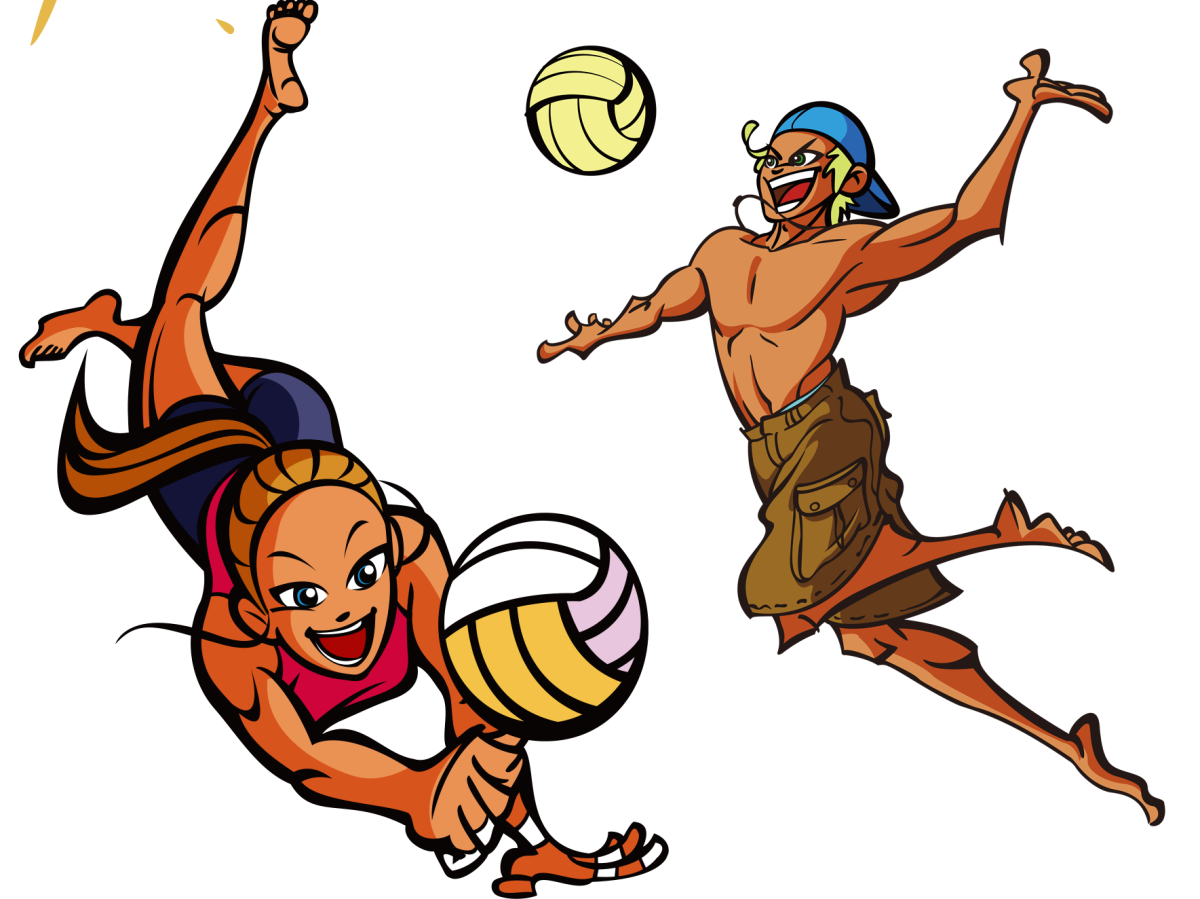 Волейбол мультяшный