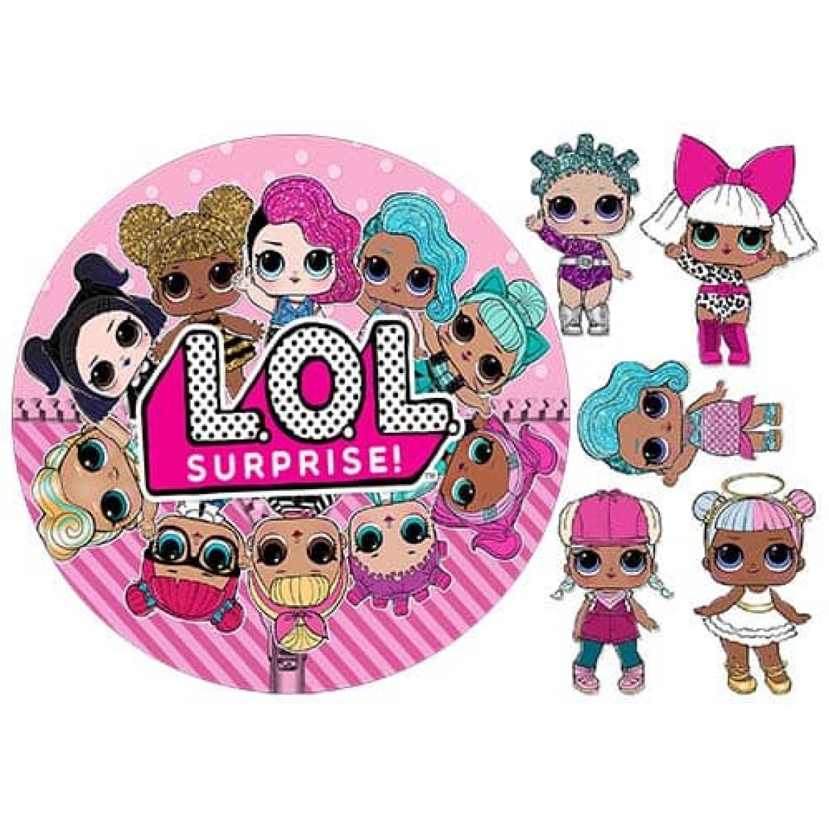 Сахарная печать ЛОЛ на торт