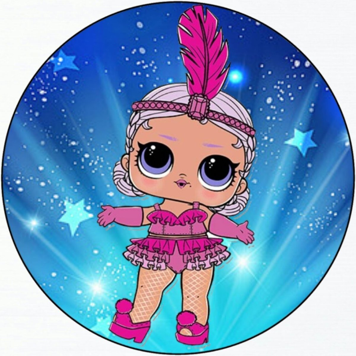 Сахарная печать куклы lol