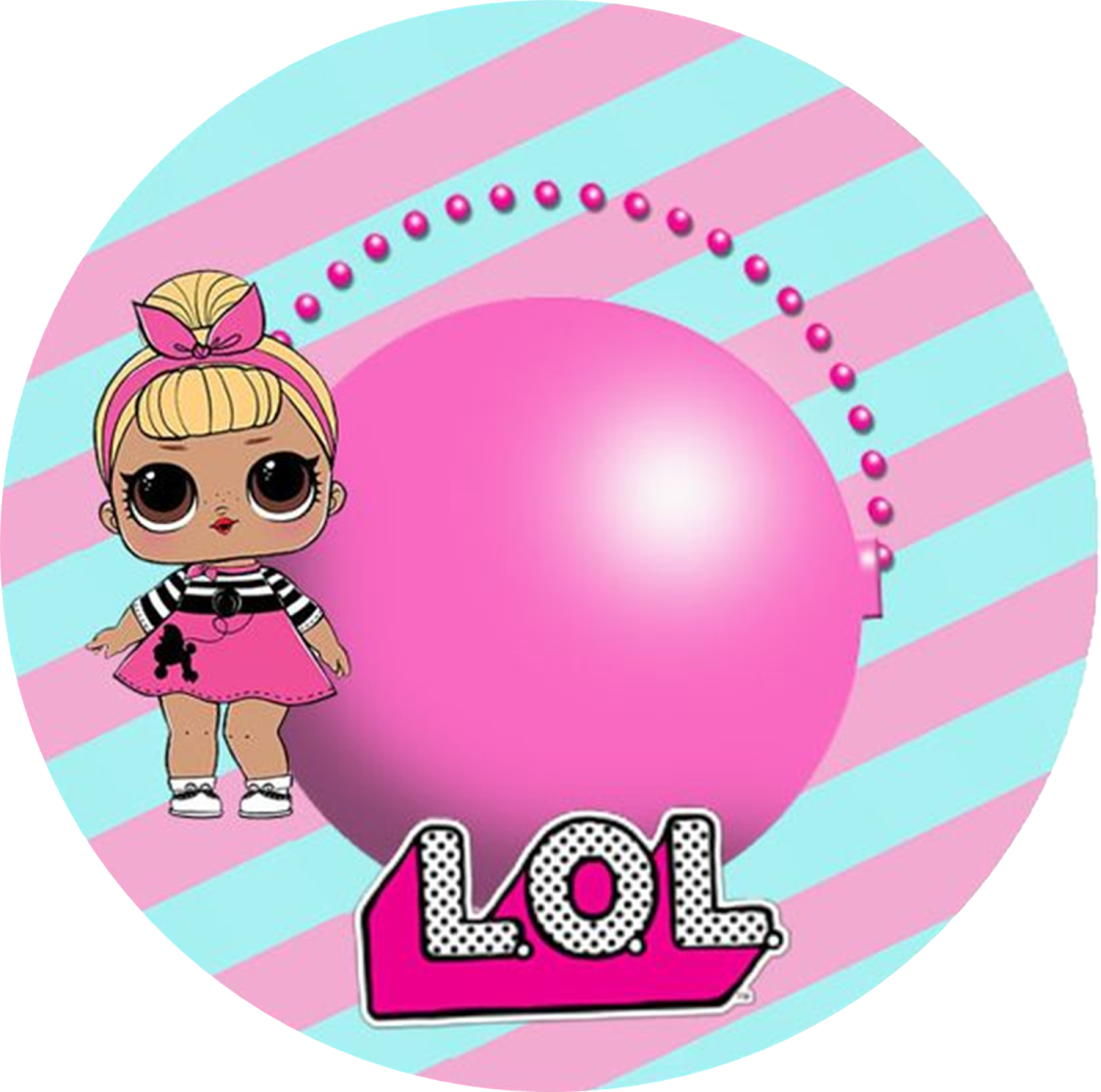 Рамка в стиле ЛОЛ круглая