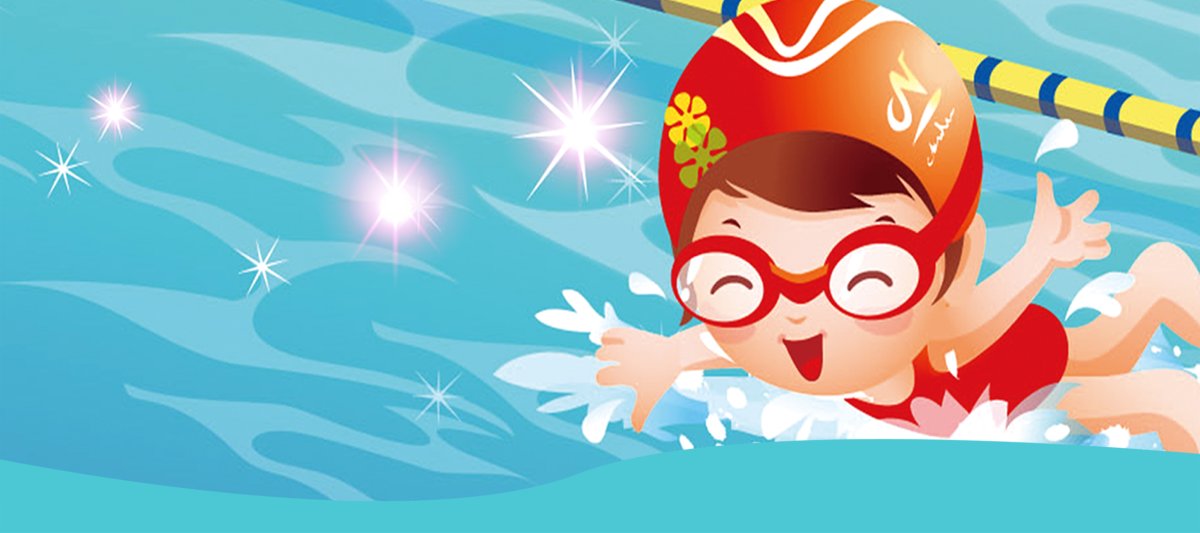 Мультяшные пловцы