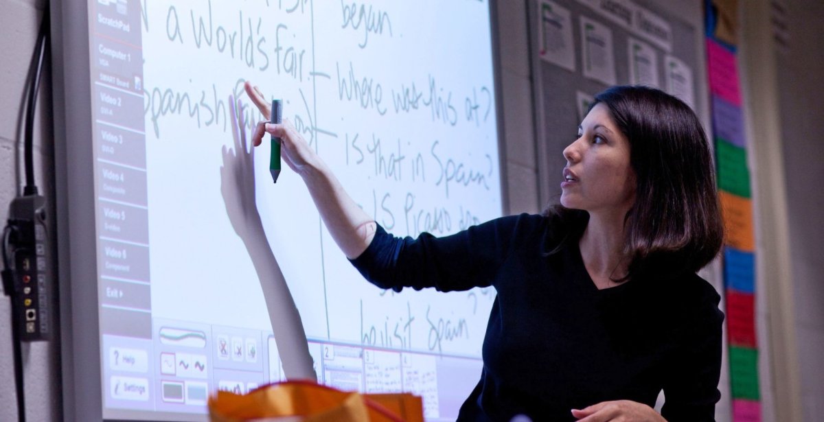 Учитель и старшеклассники