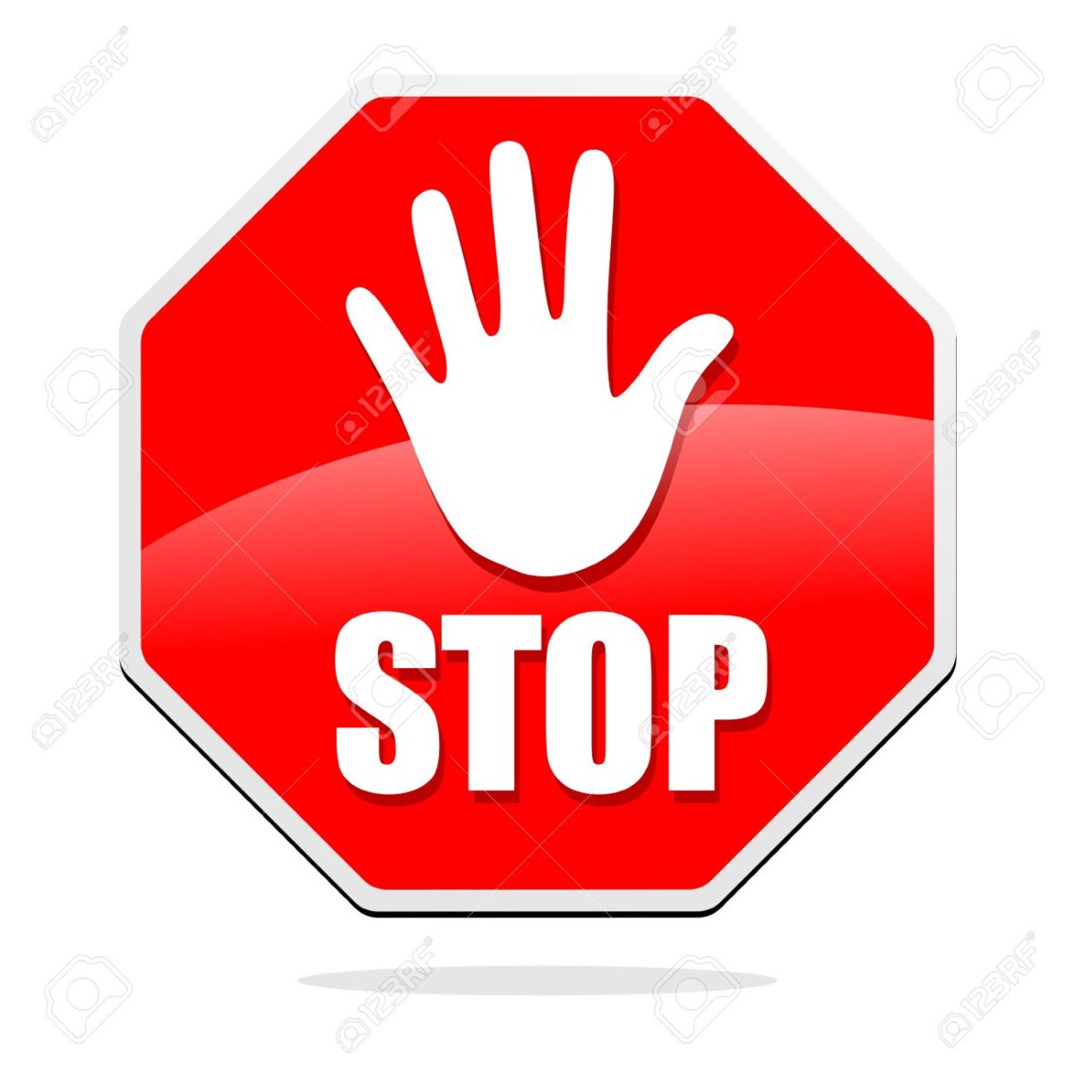 Знак стоп рука