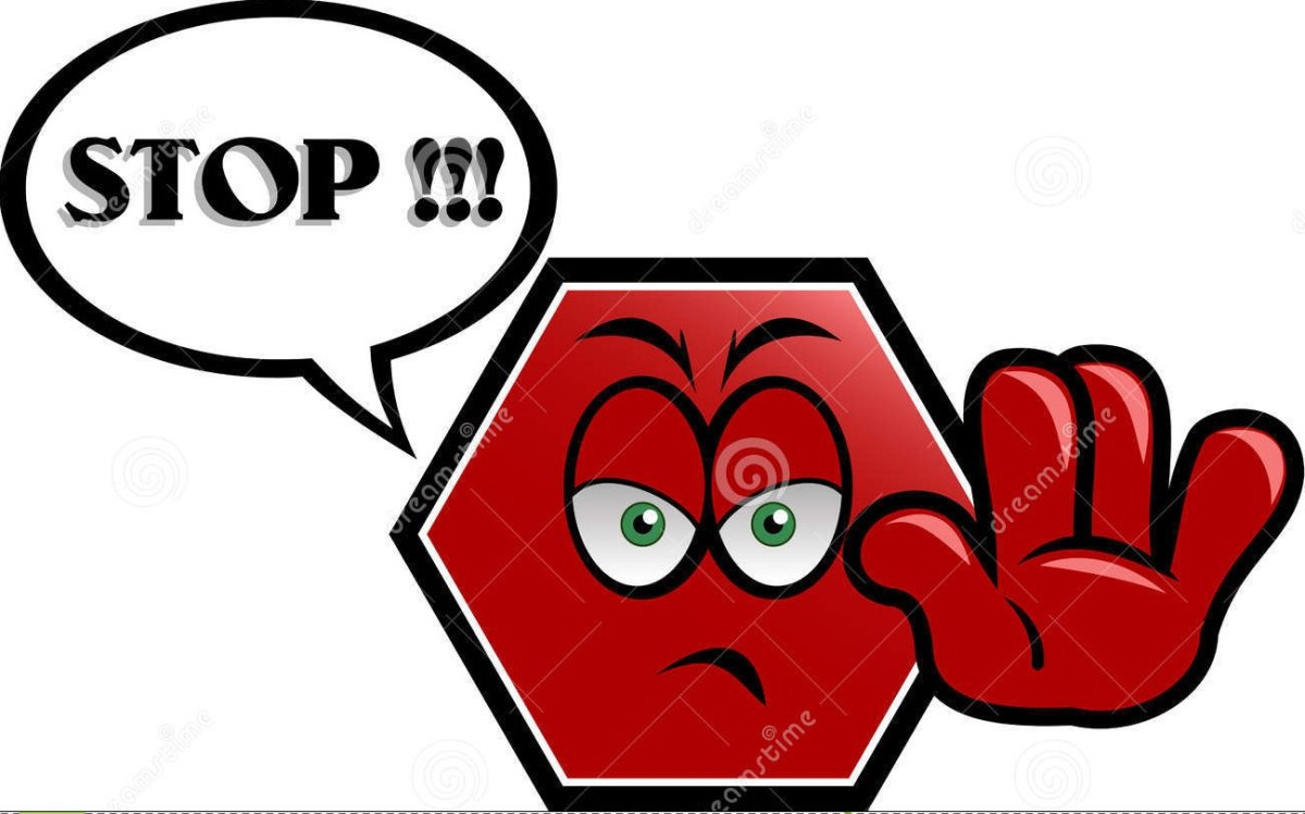 Знак внимание стоп