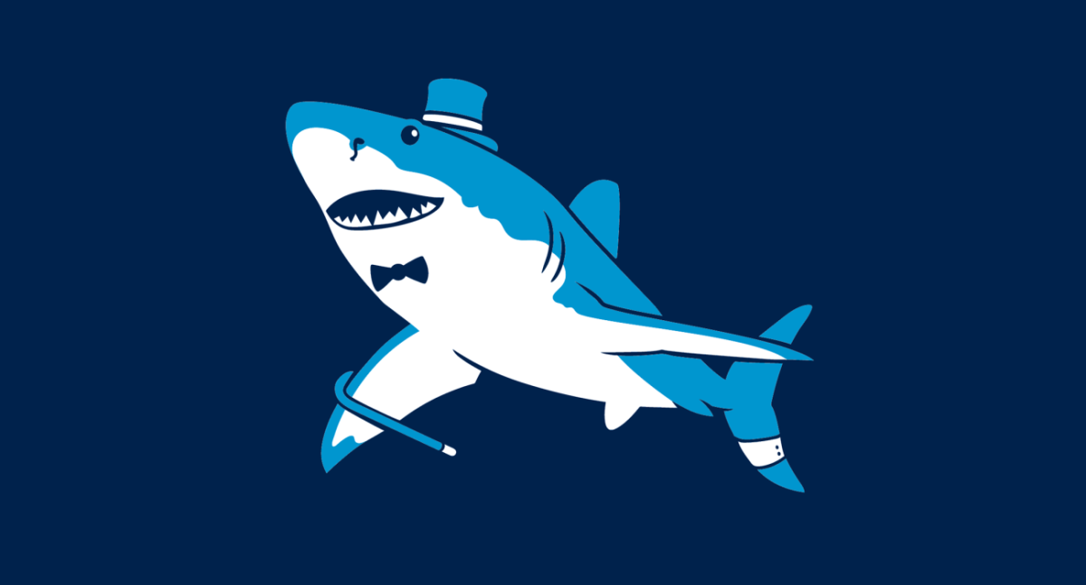 Акула из Икеи нарисованная