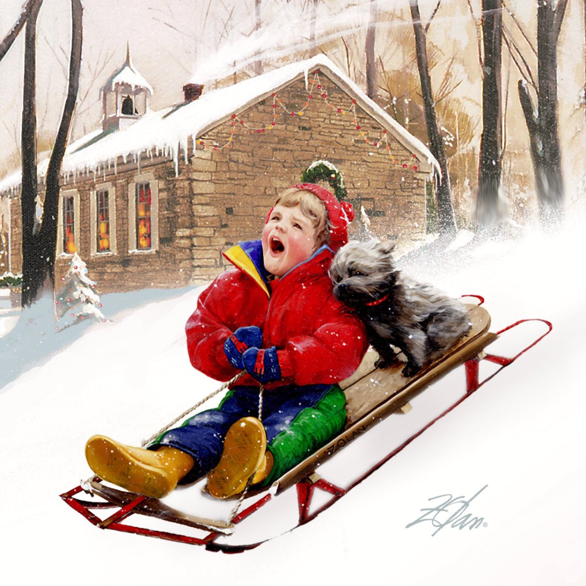 Дональд Золан зимние картины