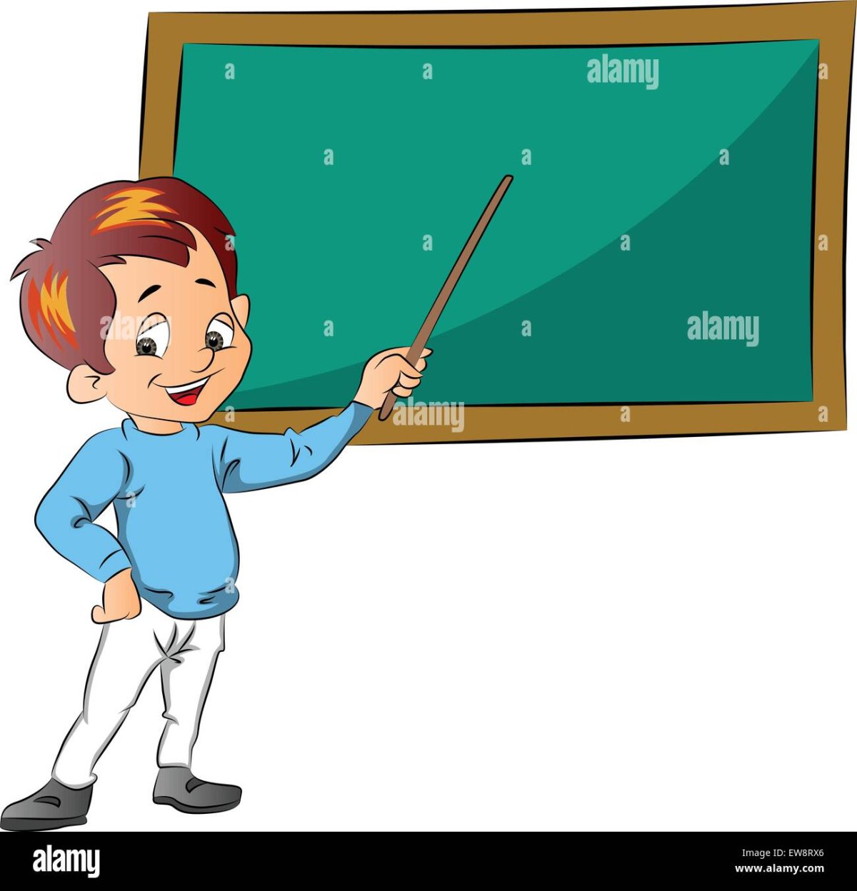 Ученик с указкой