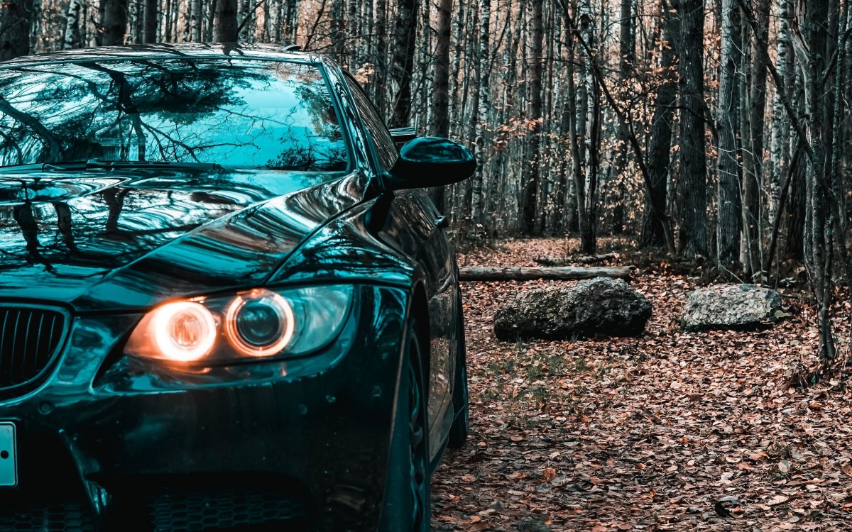 БМВ на красивом фоне