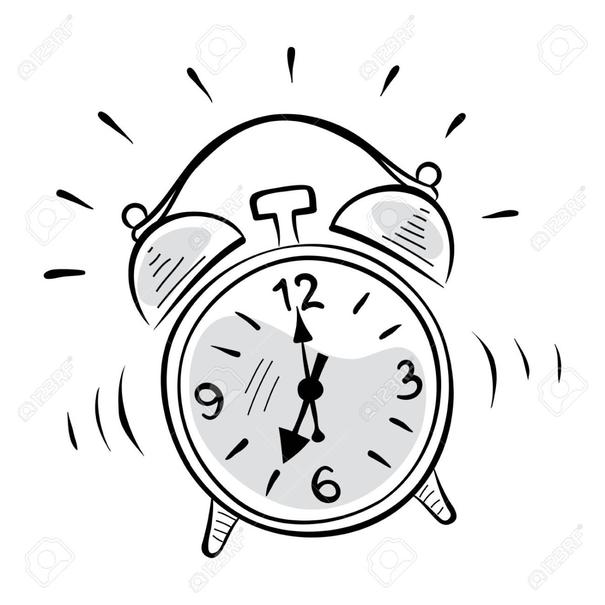 Схематичный будильник