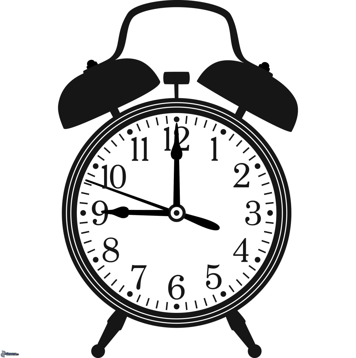 Часы мультяшные чб