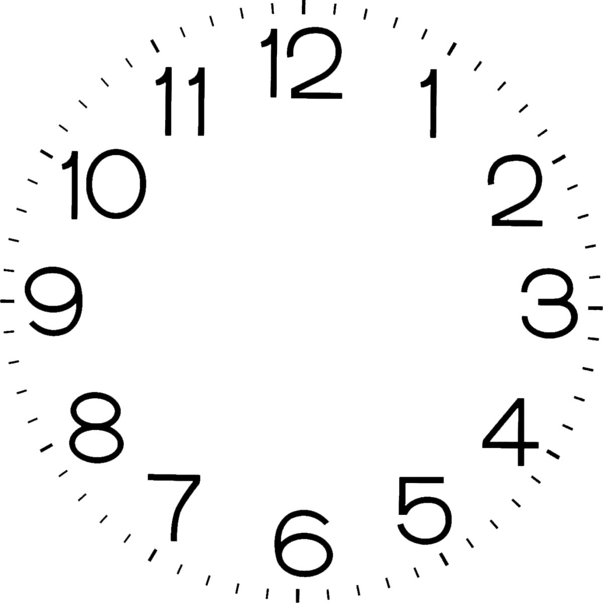 Циферблат круглый