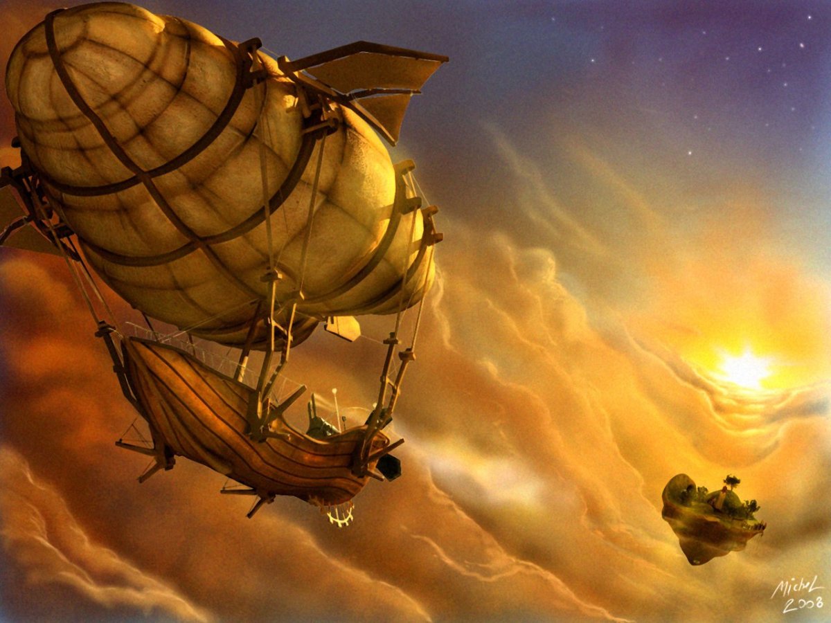 Летающий корабль арт