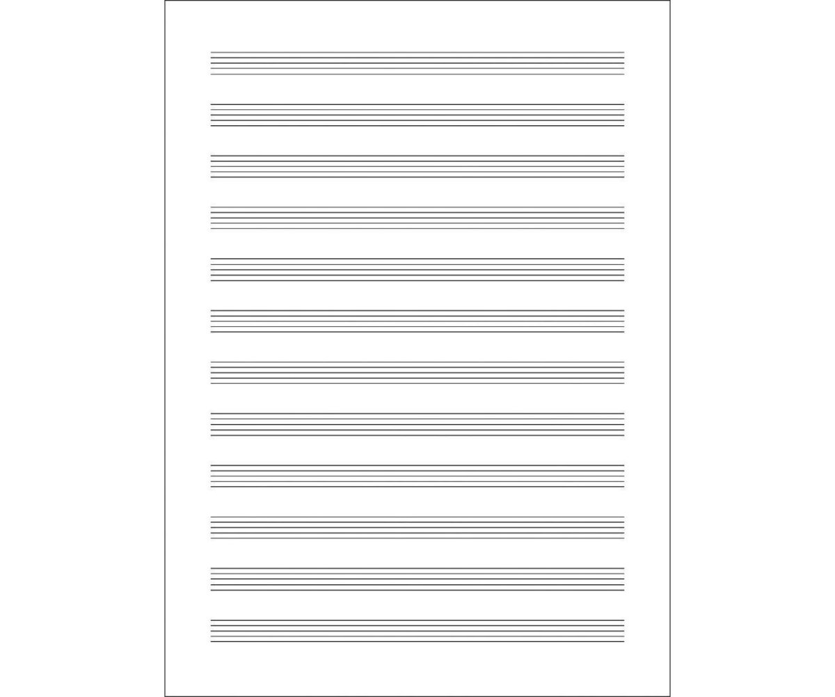 Нотная разлиновка а4