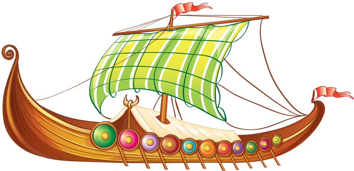 Купец на корабле на прозрачном фоне