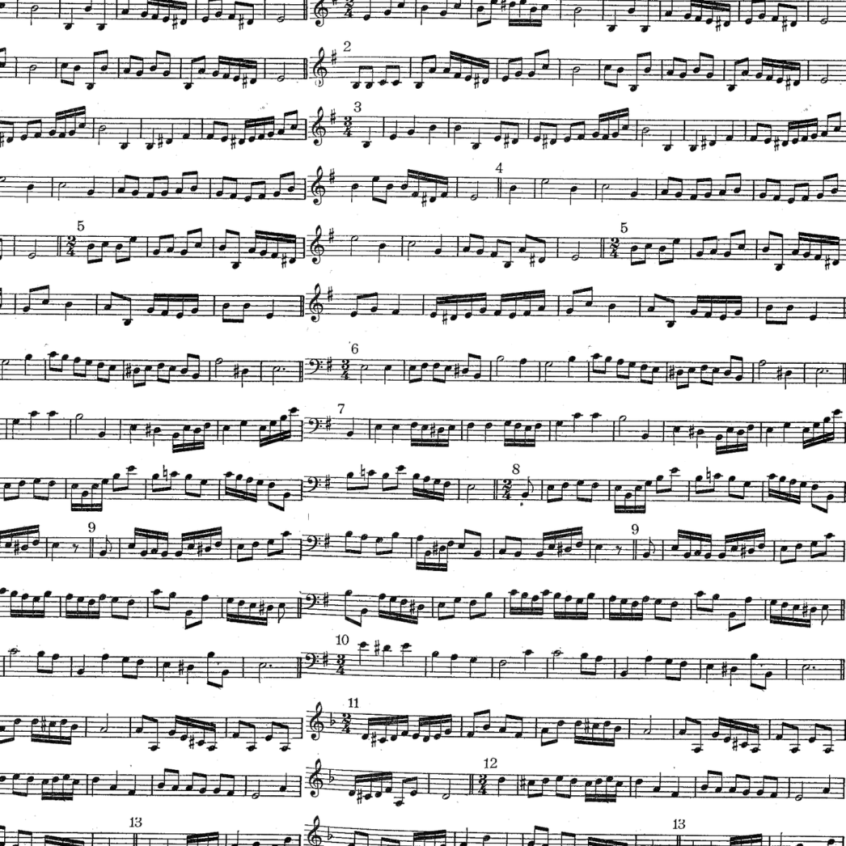 Нотные листы для скрапбукинга