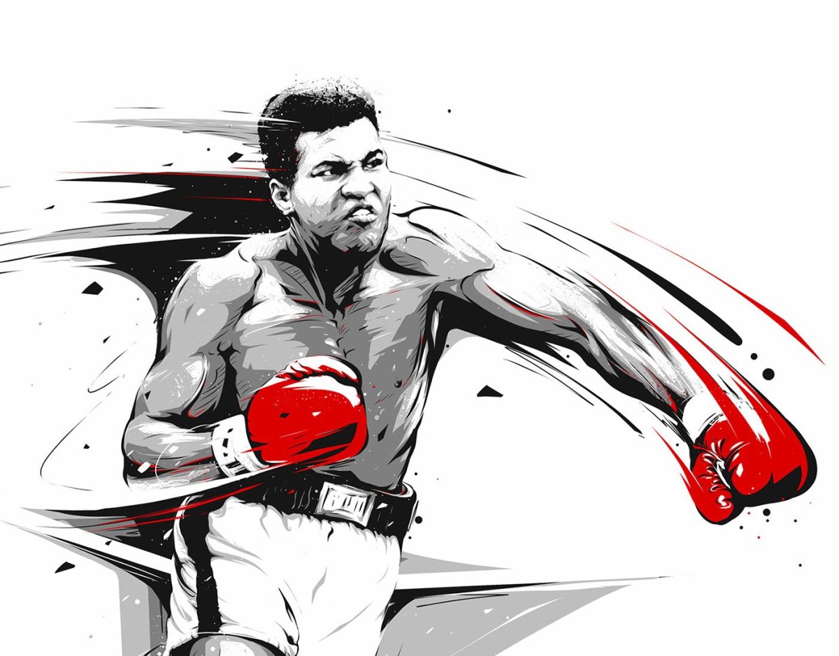 Боксер мульт вектор