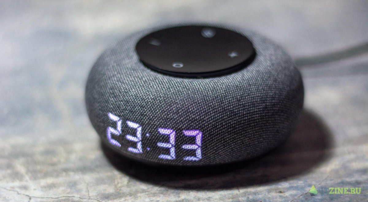 Умная колонка мини с часами