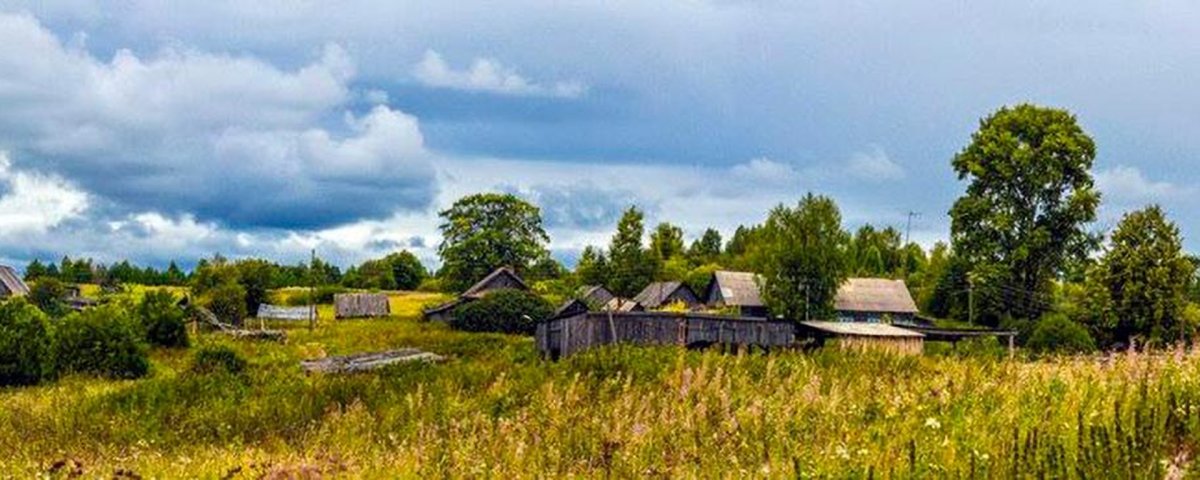Сельский пейзаж панорама