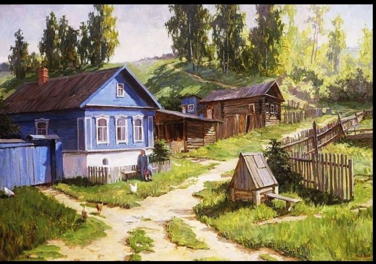 Изба деревня деревня тропа