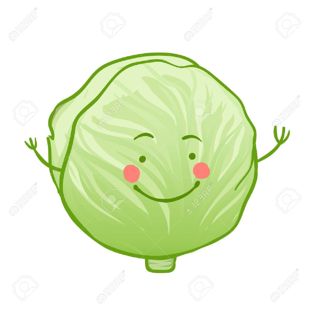 Капуста милая мультяшная