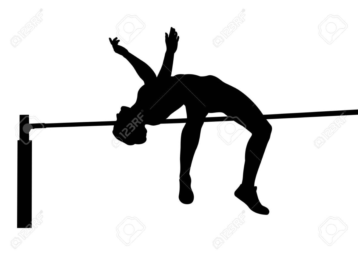 Прыжки с шестом рисунок