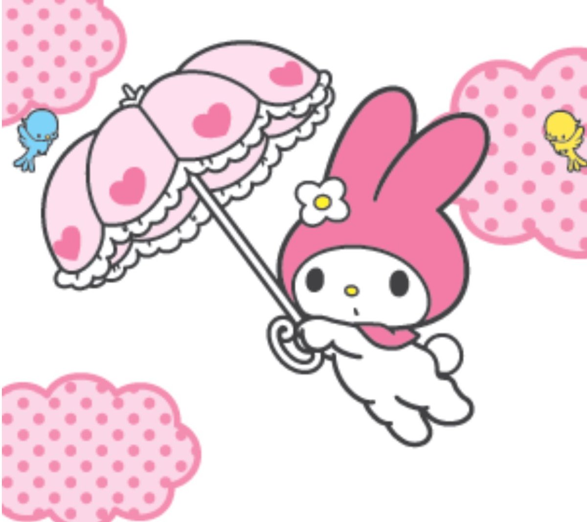 Hello Kitty с зонтиком